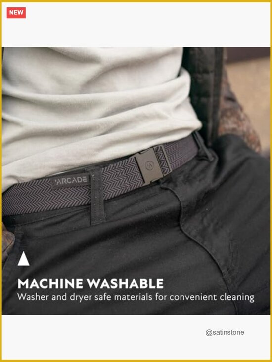 Unisex Slim Adventure Belt, Micro Adjust Stretch Webbing Buckle main image 4